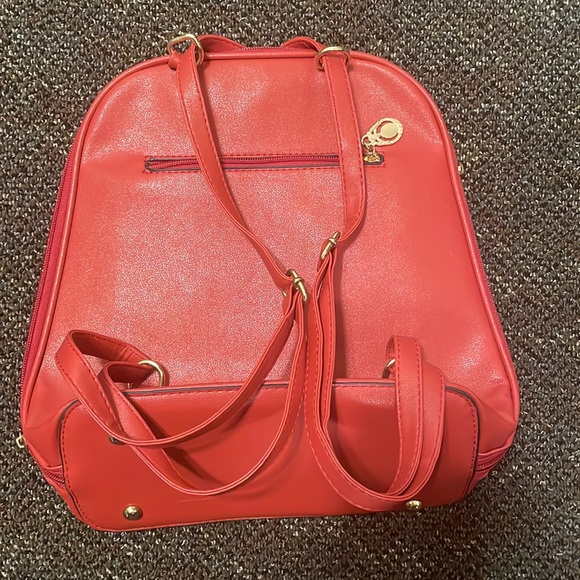 Red leather bag - Picture 2 of 2
